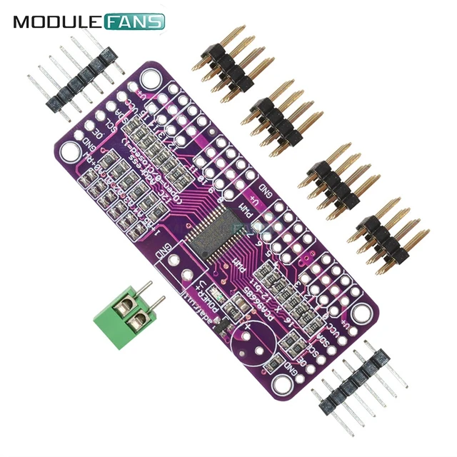 US $1 99 |CJMCU PCA9685 16 Channel 12 bit PWM Servo Driver I2C Controller Interface Module Board For Arduino Raspberry Clock 3 3V 5V-in Integrated
