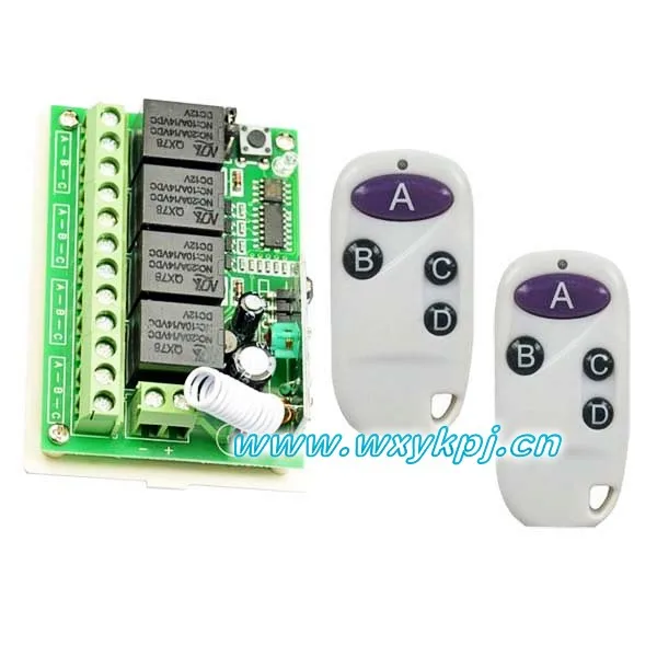 

12v wireless intelligent remote control switch white waterproof key multifunctional