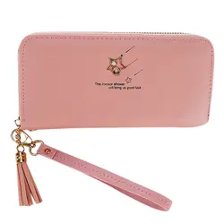 Длинные бумажники женские кошельки на молнии модный кошелек для монет держатель для карт женские кошельки высокого качества клатч сумка