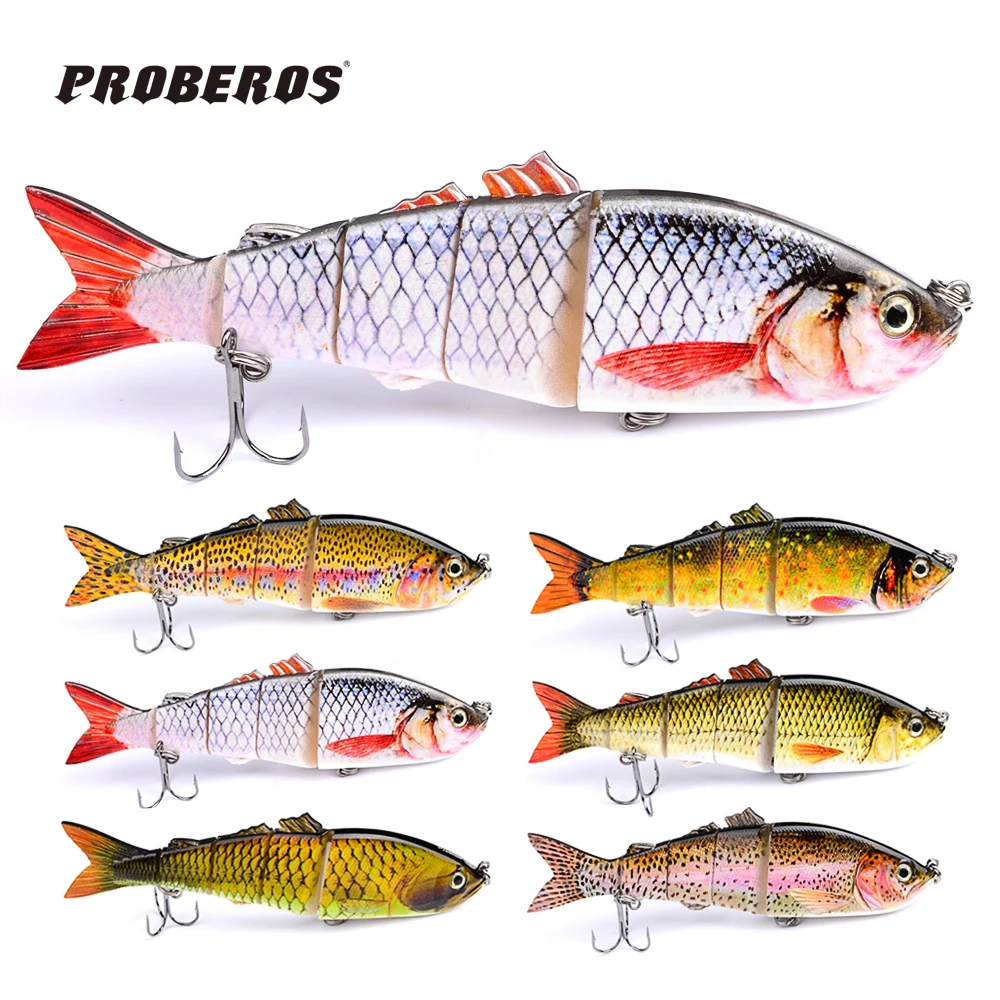 6pc Swim bait 6 Colors Fishing Lures Proberos Design Fishing Tackle