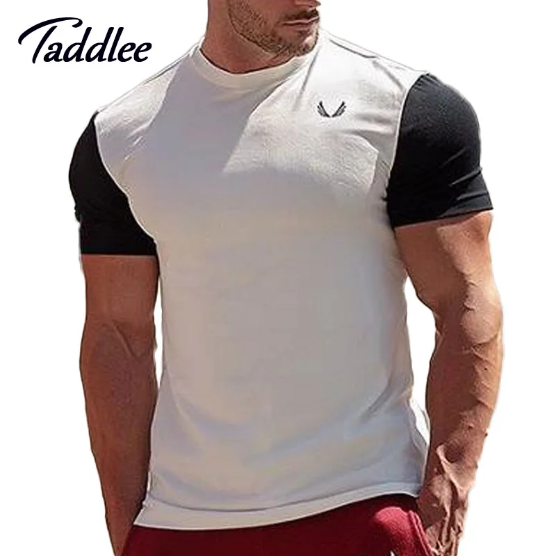 Men fitness cotton brand clothes mens tracksuit t shirt Short Sleeve Gym muscle Workout shirt
