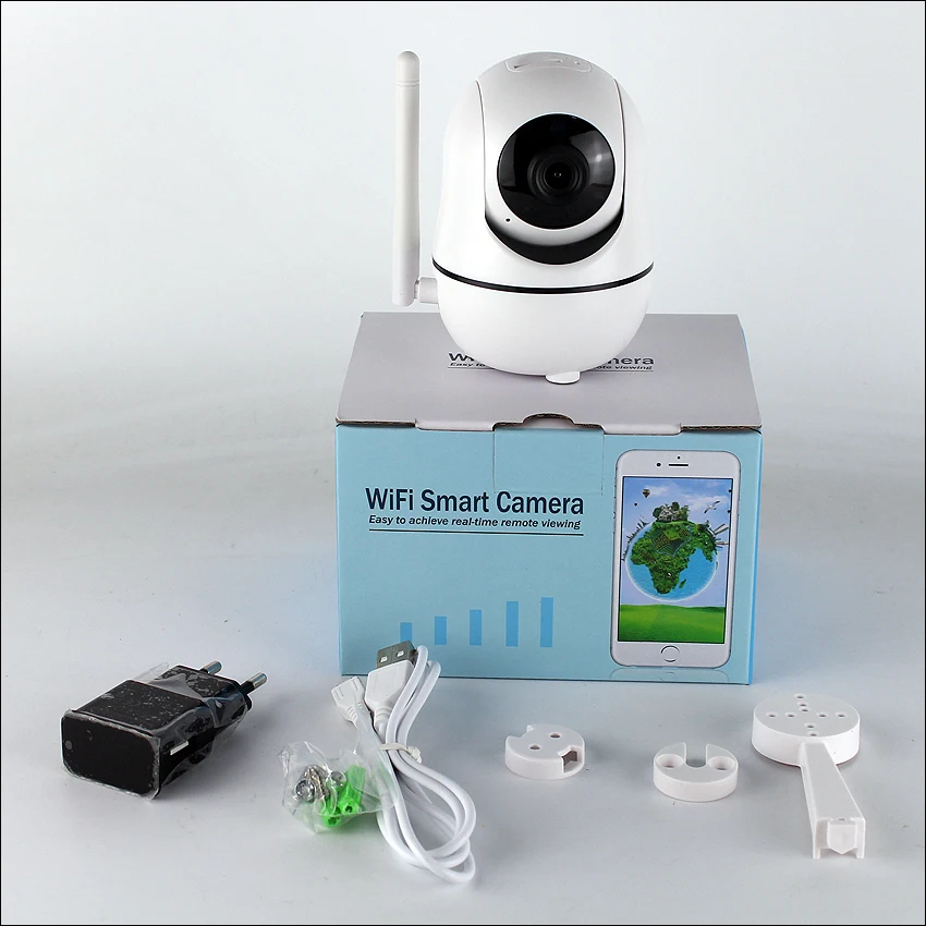720 P IP беспроводная wifi камера Мини панорамирование наклона 360 Вращающаяся PTZ