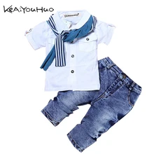 Одежда для мальчиков, весенние комплекты одежды для детей, костюмы для детей 2, 3, 4, 5, 6, 7 лет, комплект детской одежды, футболка для малышей+ джинсы, спортивный костюм, одежда
