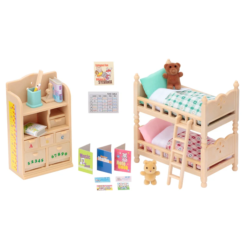 Sylvanian Families Игровой Набор для кукольного домика мебель/кухня/ванная комната/Еда сцены аксессуары без рисунка - Цвет: 4254