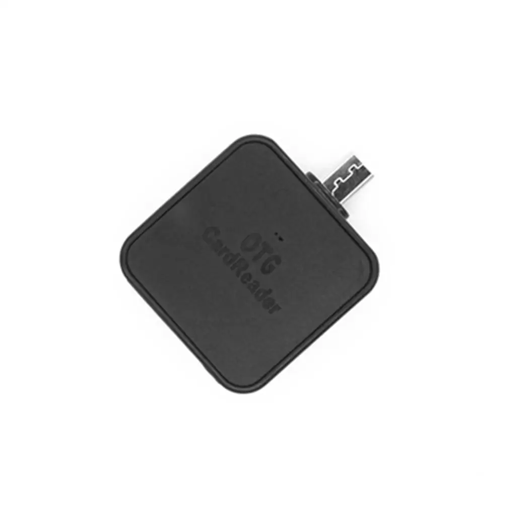 OTG Smart USB 2,0+ Micro USB карта ПК и мобильный телефон ридер Поддержка T-flash/sd-карты до 64 ГБ - Цвет: black