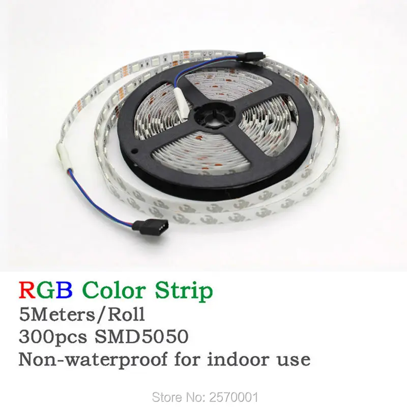 (10 шт./лот) 5 м 300 светодиоды smd5050 60leds/M epistar гарантия 2 года 12 В Гибкая RGB Светодиодные ленты 5050