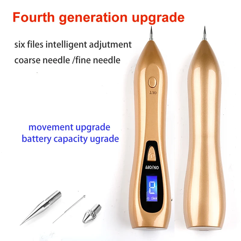 8 level LCD Plasma Pen 200mA tattoo Mole Removal USB For Face Body Freckle Wart Dark Spot remover machine Skin care Point Pen