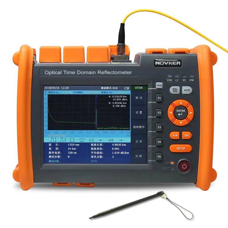 1310/1550nm 32/30dB SM с VFL OPM светильник источник оптоволокно OTDR оптический волоконно оптический рефлектометр Оптический измеритель коэффициента отражения методом временных интервалов NK5600