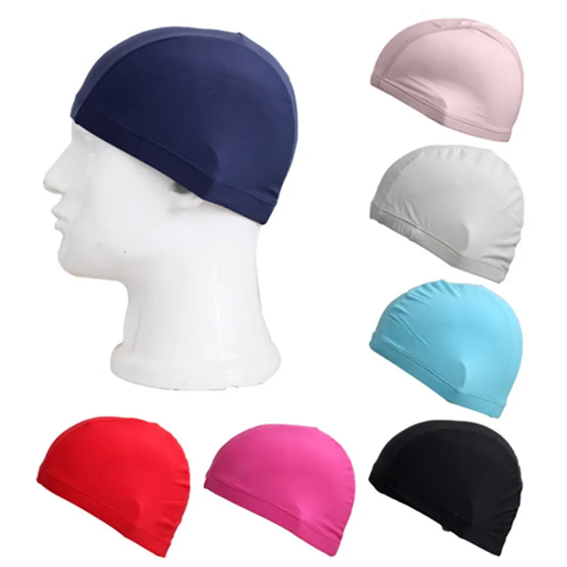 Adult Elastic Swimming Caps Waterproof Protect Ears Long Hair Soft Bathing Hat Summer Beach Swim Cap |