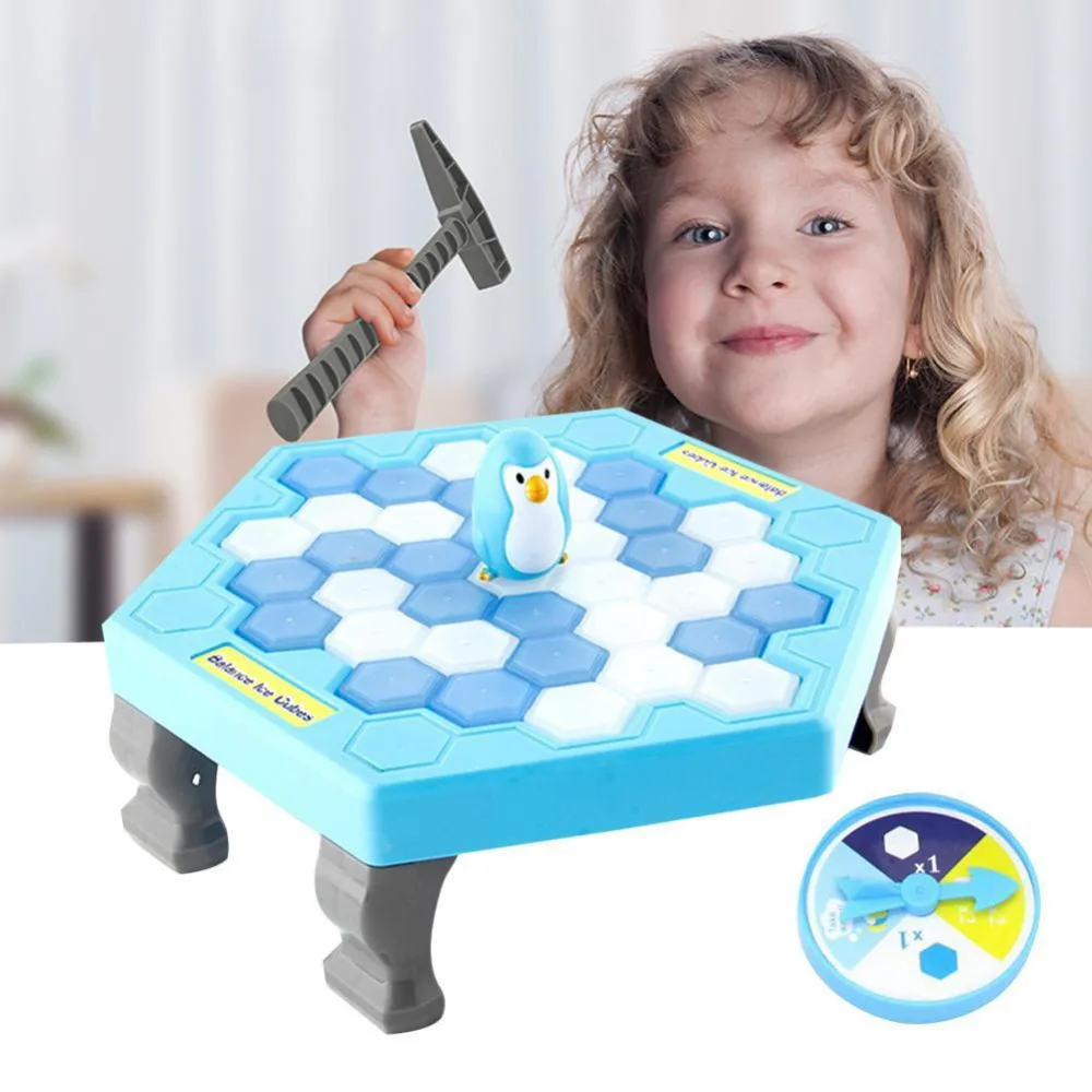 

MINI Ice Breaking Save The Penguin Family Fun Game Penguin Trap Activate Funny Table Game Interactive Entertainment Toy Y0037