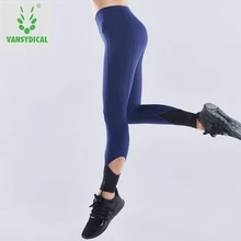 На осень-зиму Женщины Quick Dry Yoga Танцы сжатия Штаны Колготки Женская Бег тренажерный зал фитнес-Леггинсы спортивные штаны