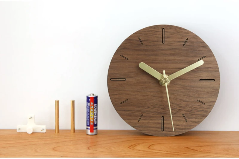 vintage wooden clock clock industrial la crosse mini antique decoration reloj sobremesa moderno decoracion alarm clock batman wood clock desk (13)