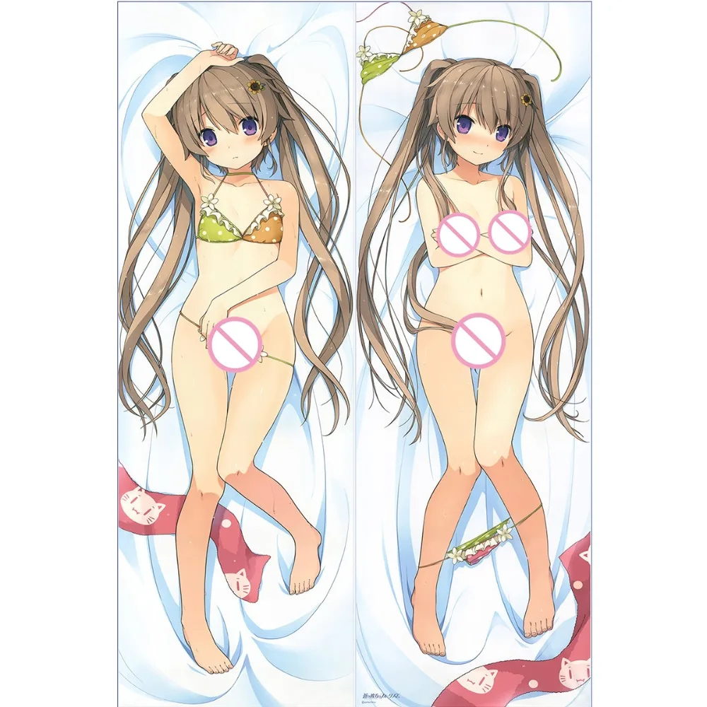 Dakimakura Cover The Pillow Body Anime Girl Pillowcase Plush Satin Mashiro Arisaka Ao No Kanata Four Rhythm | Дом и сад