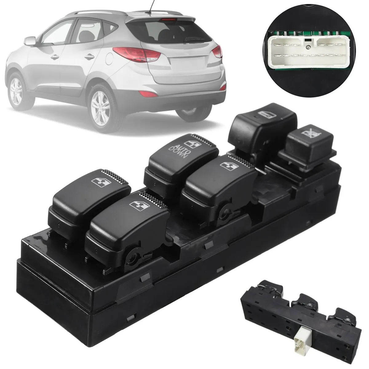 

#93570-2E000 #935702E000 #WSHY009 ABS Front Left Driver Side Electric Power Window Switch For Hyundai Tucson 2009 2010 2008 2007