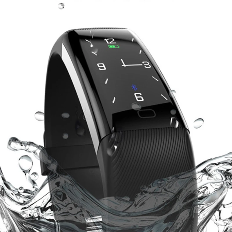 Nitaw F07Plus Bluetooth Смарт браслет OLED Цвет Экран смарт IP68 Водонепроницаемый Плавание