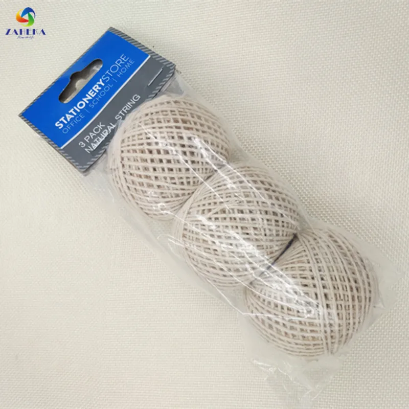 

EIEYO 3PC Natural String Baker Twine Rope Cooking Butcher' s Cotton Twine Meat Prep and Trussing Turkey Strings