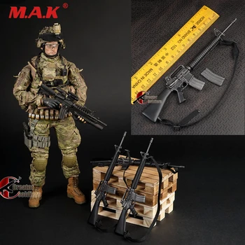 

1/6 scale weapon model black US army M16 rifle model gun for 12" soldier action figure dolls toys accessories collections