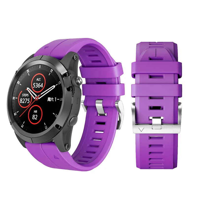 Сменный силиконовый ремешок для Garmin fenix 5/5 Plus/935/S60 UY8 - Цвет: Фиолетовый
