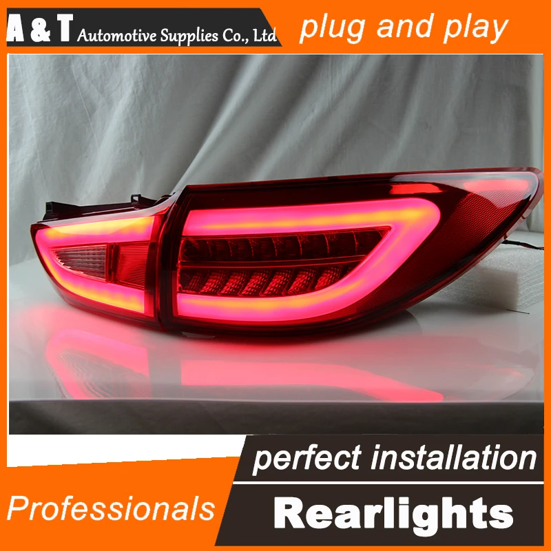 

Auto Clud Car Styling for Mazda6 Taillights 2014-2015 New Mazda 6 LED Tail Lamp LED Rear Lamp DRL+Brake+Park+Signal led lights