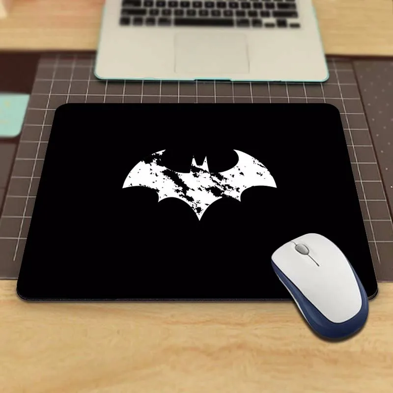 Maiyaca Прохладный Роскошные печати пользовательские личности популярные Бэтмен Логотип Прямоугольник Игры нескользящей резиновой Мышь pad