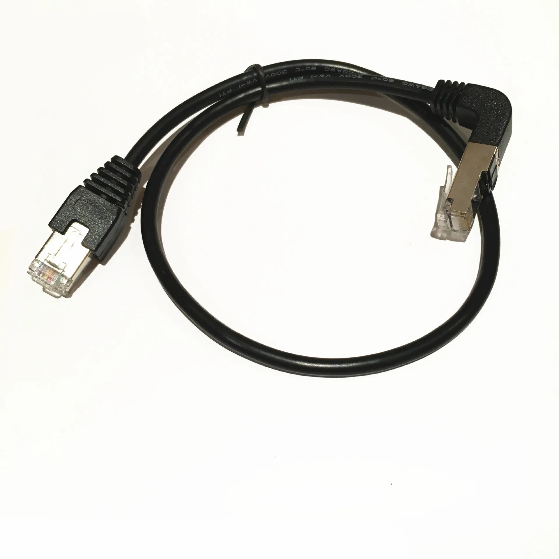 Cat5 RJ45 сетевой кабель с нижним углом 0 5 м штекер вниз 90 градусов Cat Ethernet Шнур| |