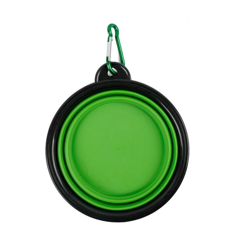 OWDBOB Dog Bowl Pet Foldable Silicone Travel Bowl Collapsible Dog Water Food Feeding Bowl Dish Container Pet Accessories