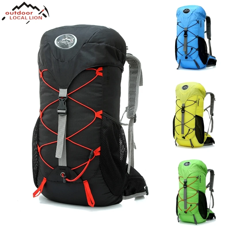 30L الرياضة في الهواء الطلق ركوب دراجة ظهره النساء الرجال Wateproof النايلون تسلق الجبال التخييم المشي أكياس الظهر