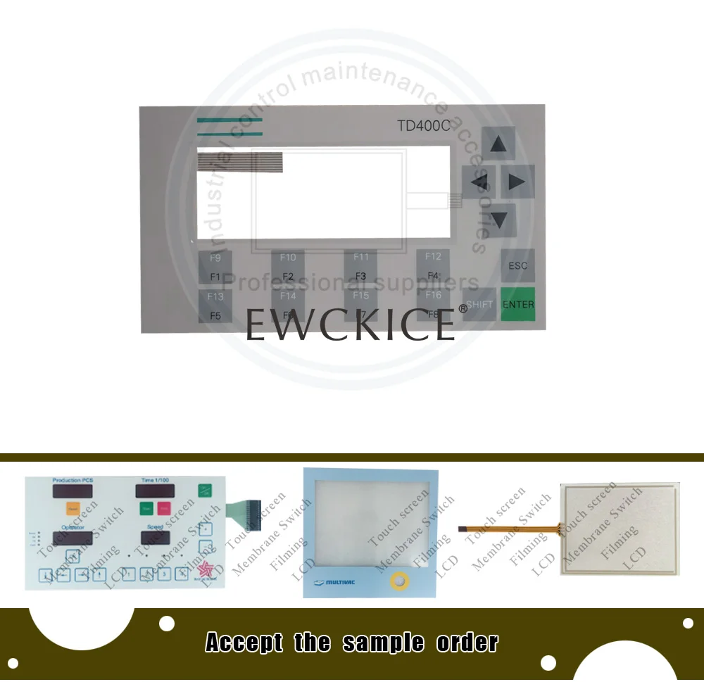 Новый TD400C 6AV6640-0AA00-0AX0 6AV6 640-0AA00-0AX0 HMI plc Мембранная клавиатура Клавиатура