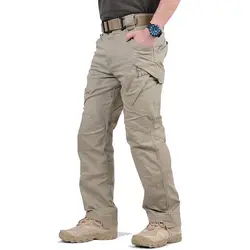 IX9 город Тактический Cargo Pants Для мужчин армейские SWAT Военный штаны хлопок Многие карманы стрейч гибкий человек повседневные штаны XXXL