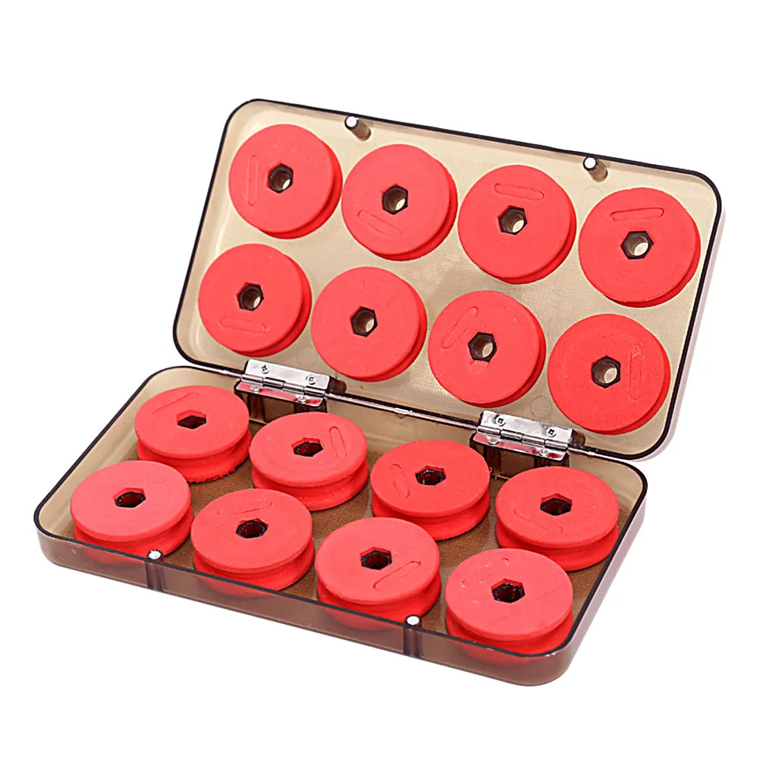 

16PCS Foam Winding Board Fishing Line Boxes Shaft Bobbin Spools Tackle Box Red Utility Line Box Fishing Tackle Boxes