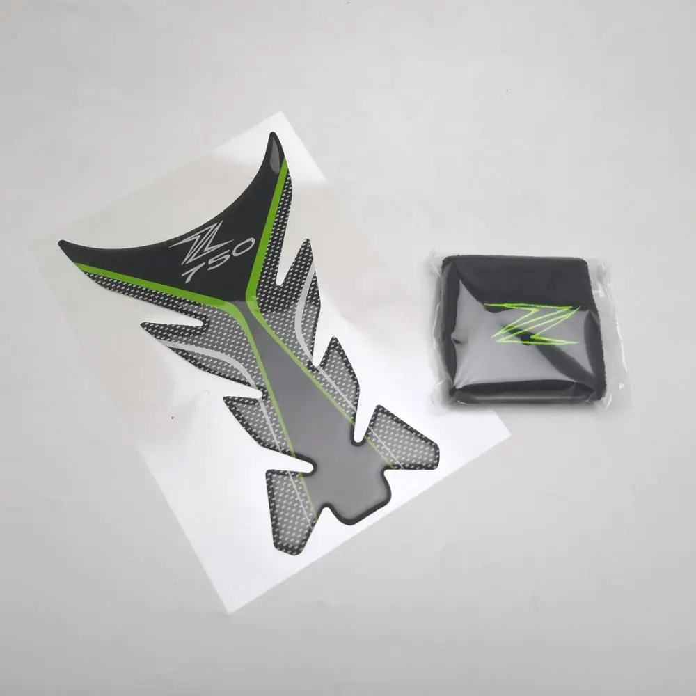 Углеродное волокно 3D коврик для бака мотоцикла Tankpad Защитная Наклейка Kawasaki