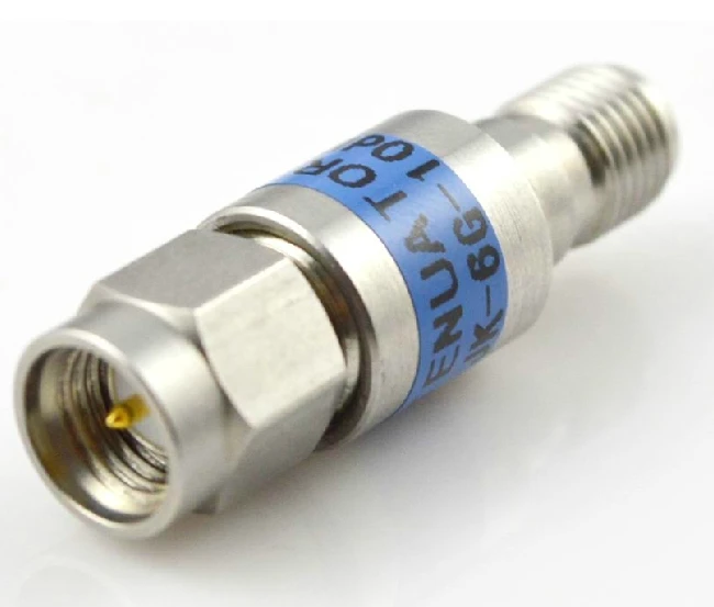 Stainless steel SMA Attenuator SMA 2W 6G Coaxial fixed attenuator ( 1dB