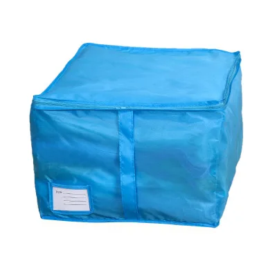 Органайзер для сортировки одеял, органайзер для нижнего белья, органайзер для одежды, Оксфорд, свитер, одеяло, сумка для хранения одежды, сумка для хранения на молнии, 3 размера - Цвет: 40x45x29cm blue