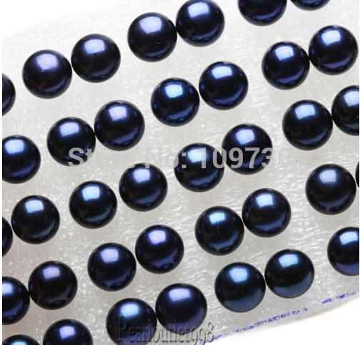 

Bridal jewelry free shipping hot sell WHOLESALE LOT 50 PAIRS BLACK BLUE CULTURED FRESHWATER PEARL