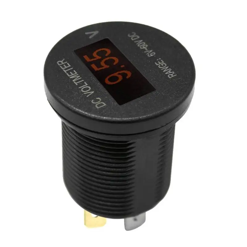 

Universal 12V/24V OLED Screen PC Shell Car Voltage Meter Waterproof Mini DC 6-60V OLED Digital Voltmeter Auto Accessories