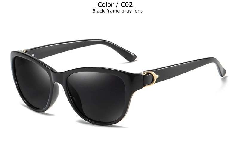 TUZENGYONG, фирменный дизайн, кошачий глаз, поляризационные солнцезащитные очки, уф400, Ретро стиль, женские солнцезащитные очки для вождения, женские градиентные очки - Цвет линз: T0572 C2