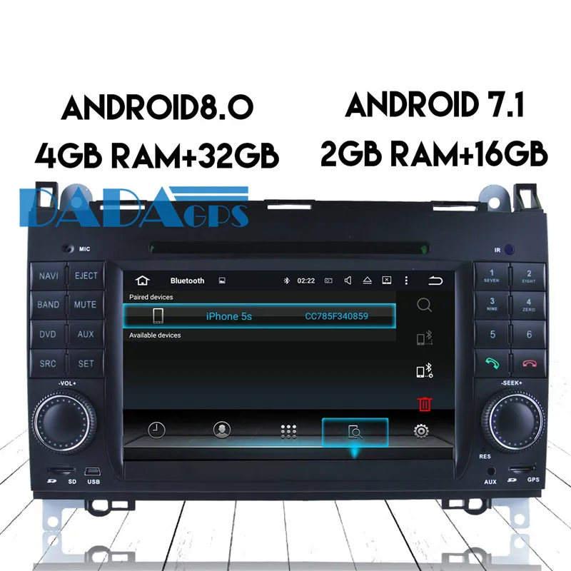 Flash Deal Android 8.0 7.1 Car Radio DVD Player GPS Unit for MERCEDES-BENZ A-class W135 B-class W245 Viano Vito Sprinter Stereo Multimedia 5