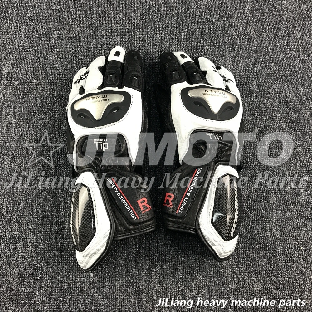 

2019 NEW Komine GK169 Titanium Alloy Leather Motorcycle Racing Gloves Riding Motos Black
