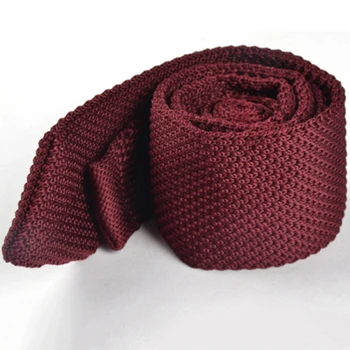 

Wedding Suits Knitted Mens Ties Striped&Solid Polyester Neck Tie Skinny Woven Neckties Gifts