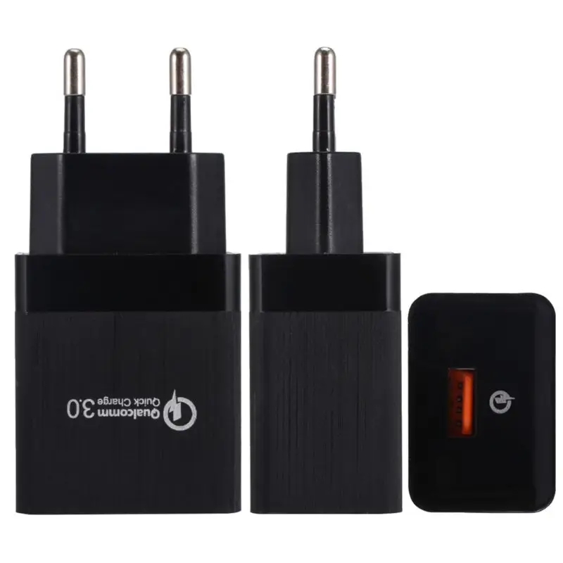 

USB Charger QC3.0 Fast Charging 5V 9V 12V EU Plug One Port Power Adapter Home Travel for iPhone Smasung Huawei Xiaomi Sony