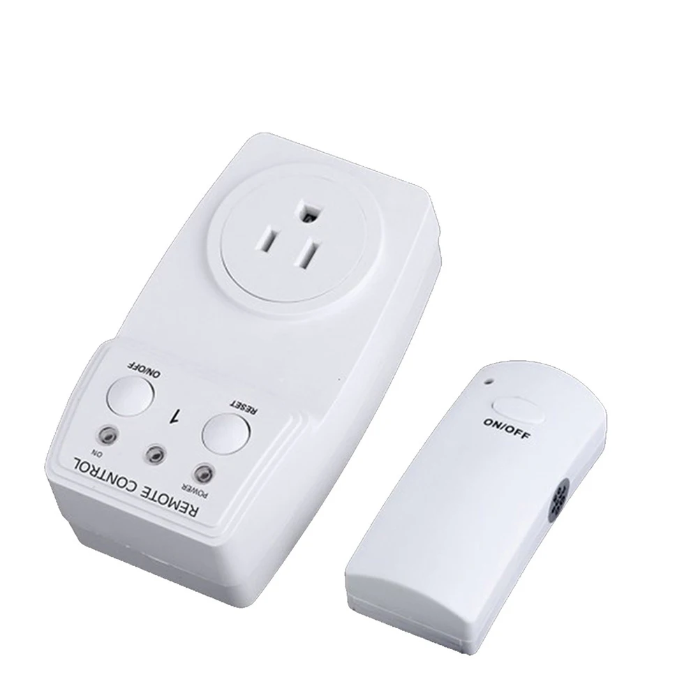 

US EU Plug Socket 15A Remote Control Wireless Power Outlets Light Switch Socket DC 120V