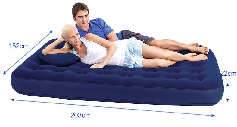 Cama de ar Esteira de ar Almofada de ar Bestway Rainha Tamanho Reuniram 80 x 60 8.5 Rápida Carga-descarga Inflável Bomba wz 67555 203x152x22cm 3 Cheap Esteira de acampamento