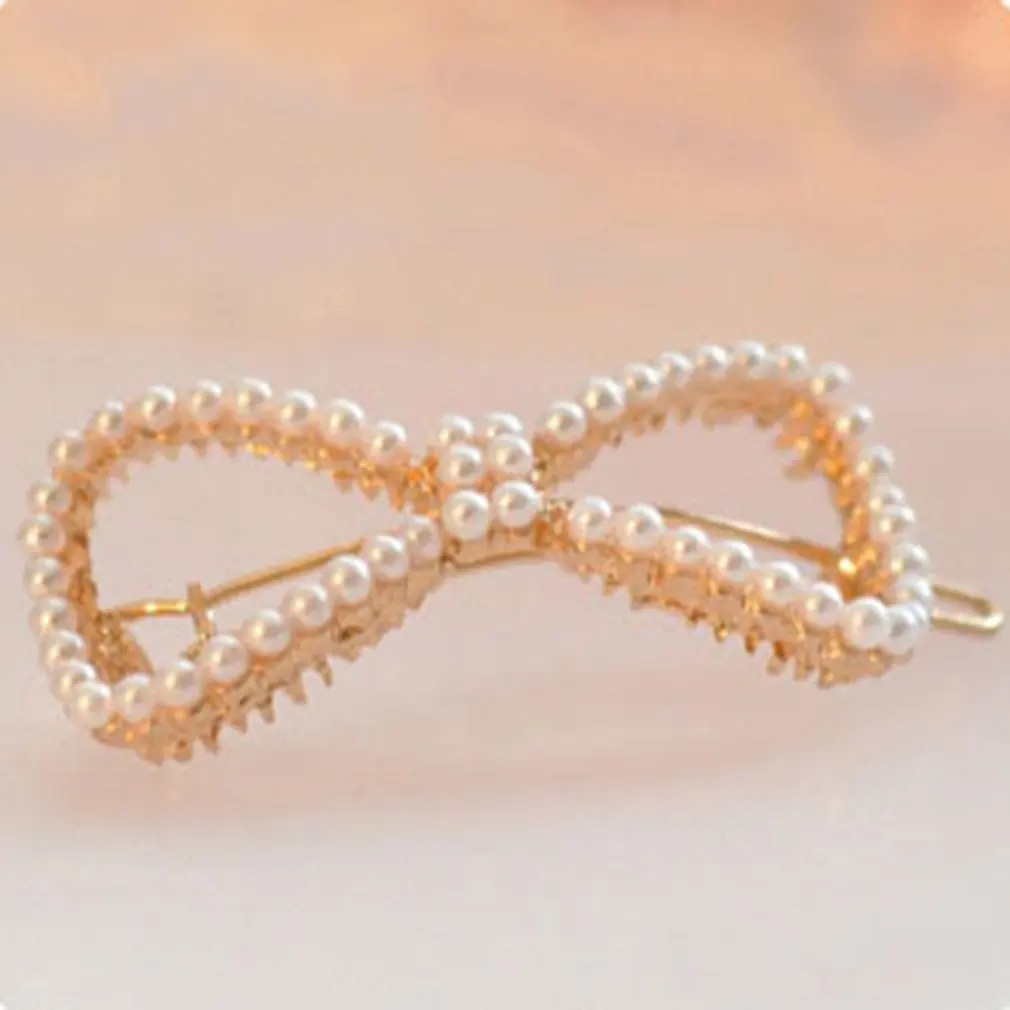 Korean Version Full Of Pearl Bow Hair Clip Five-Pointed Star Crown | Украшения и аксессуары