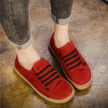 

Korean Version Women's Casual Single Shoes Thick-bottom Lady's Peas Shoes Convenient Slip-on Comfortable Great Lazy Shoes Female