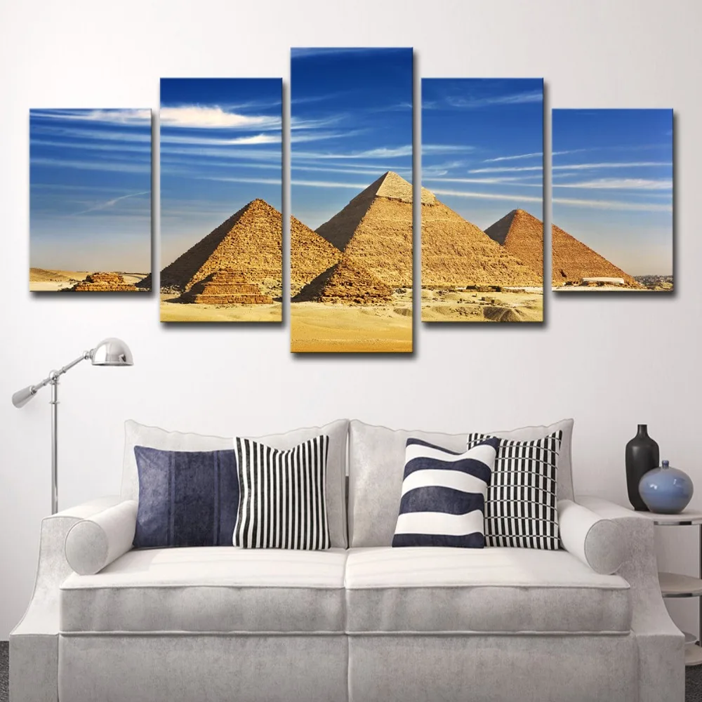 5P0200 3Panel The Pyramids Of Egypt Picture Modern Abstract Painting Painting For Living Room Decor print On Canvas (Unframed)  (16)