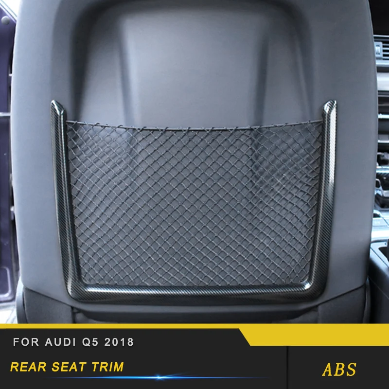 

For Audi Q5 FY 2018 Car Styling Chrome ABS Rear Seat Back Decoration Trim Frame Cover Stickers Interior Accessories