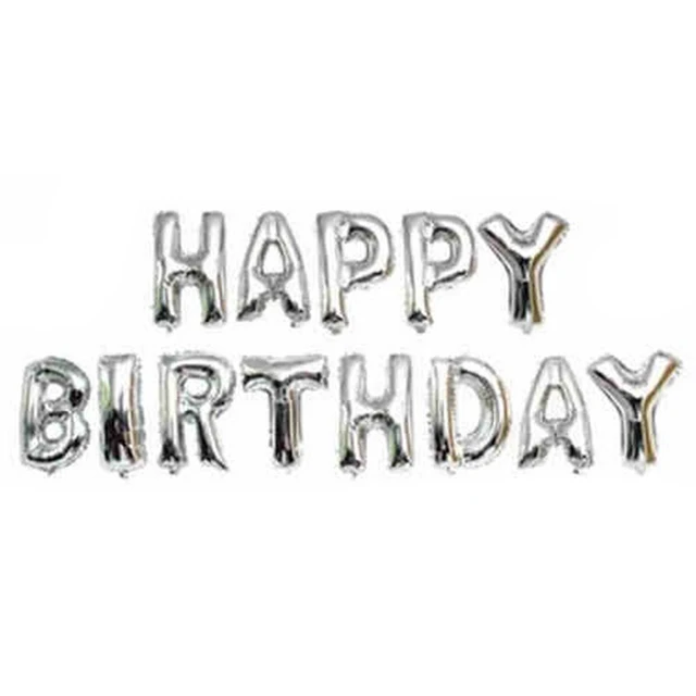 happy birthday balloon alphabet letters aluminum foil membrane