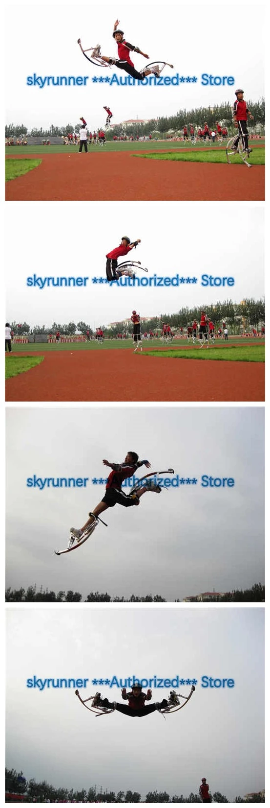 Прыгающие ходули Skyrunner вес 200~ 255 фунтов/90~ 110 кг Рождественский подарок для взрослых серебряный цвет/Обувь для прыжков/Обувь для полета/Спорт на открытом воздухе