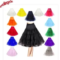  2017 New arrive Summer Tutu Skirt Big Swing High Waist  Rockabilly Vintage Wiggle Skirt Petticoat Skirt