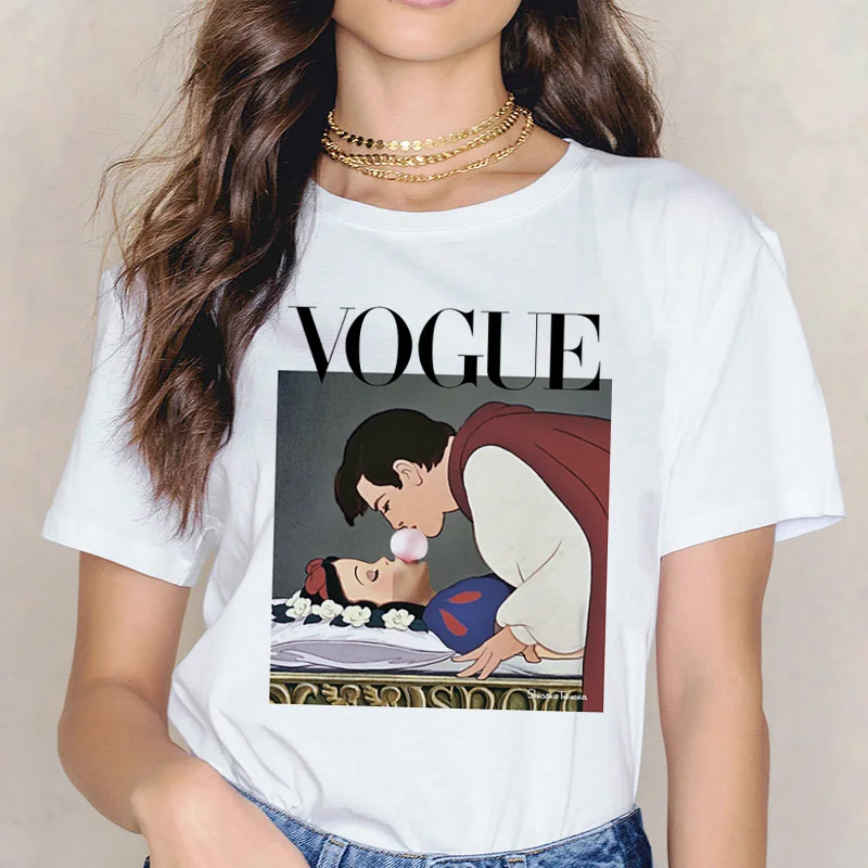

vogue t shirt new harajuku women Streetwear shirts t-shirt Kawaii style tshirt print korean female tee grunge clothes top femme